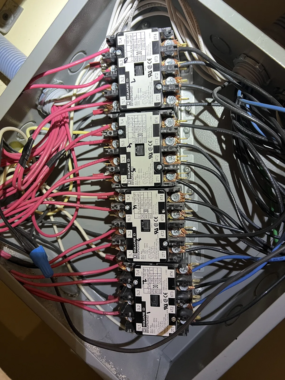Panel wiring close-up by licensed Toronto electrician