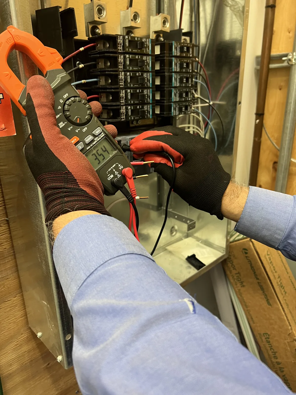 Electrical wiring work by licensed Toronto electrician